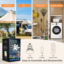 Remote Control LED Ceiling Fan Light 3-Speed Adjust E27 Multifunction Electric Fan Light for Home Kitchen Dimmable Led Fan Lamp